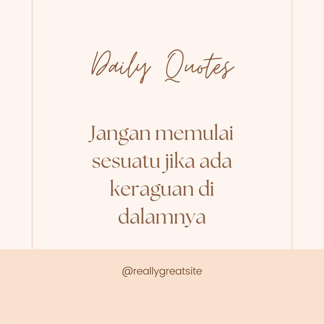 Motto Hidup Aesthetic Singkat