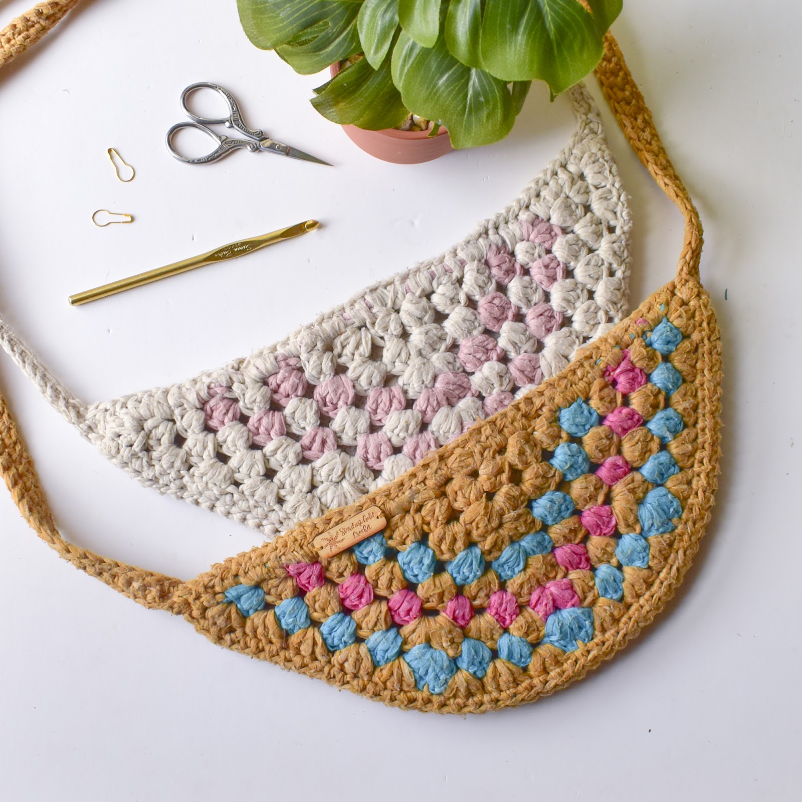 HOW TO attach a magnetic closure to a crochet bag 