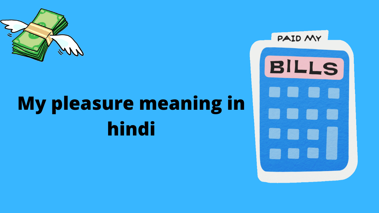 My pleasure meaning in Hindi
