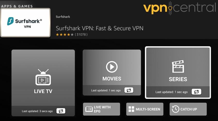 surfshark vpn tv streaming apps