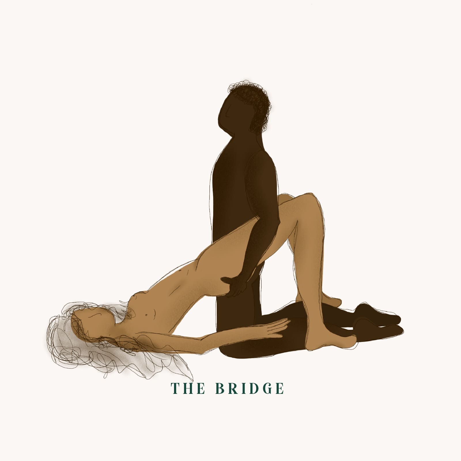 alt: Illustration of the bridge sex position