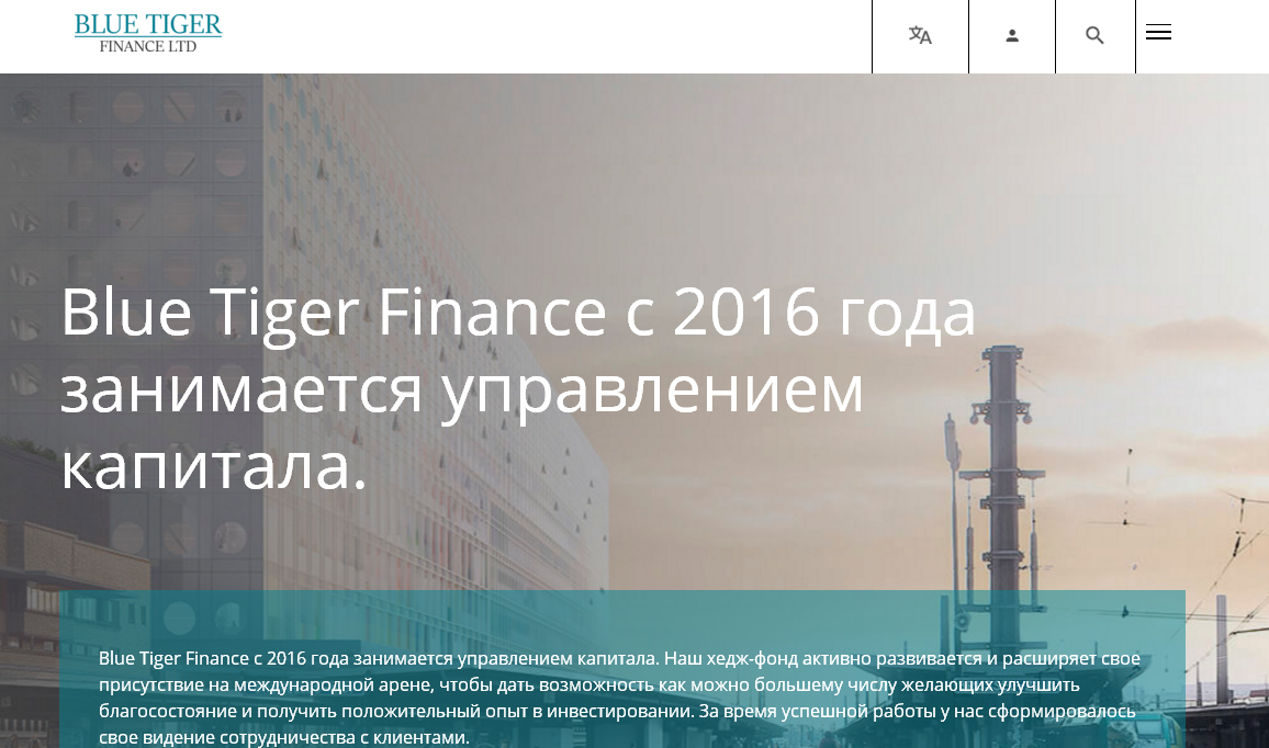 Blue Tiger Finance: обзор деятельности, отзывы