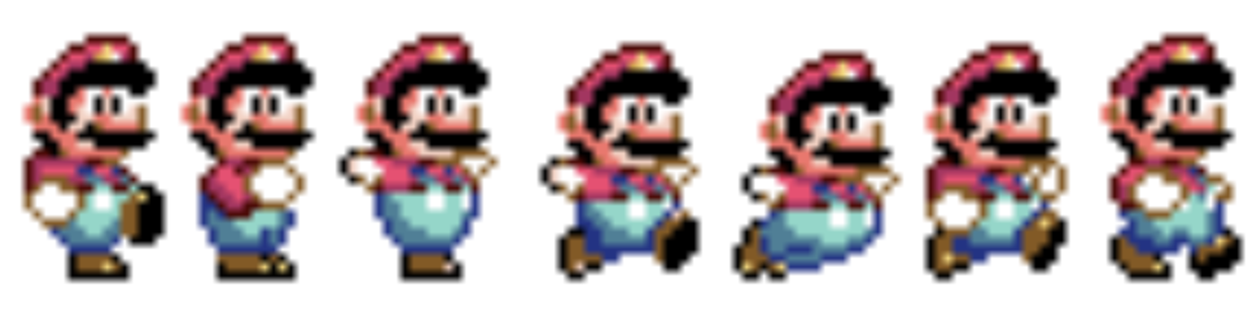 Sprite do Mario em Super Mario World