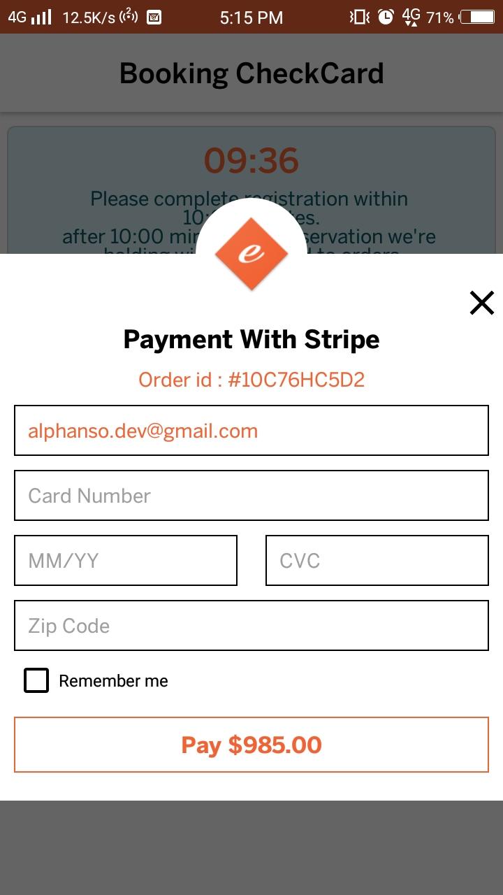 Payment details