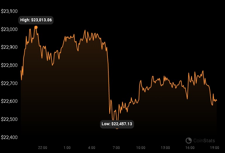 Bitcoin records its lowest price in two weeks - 1