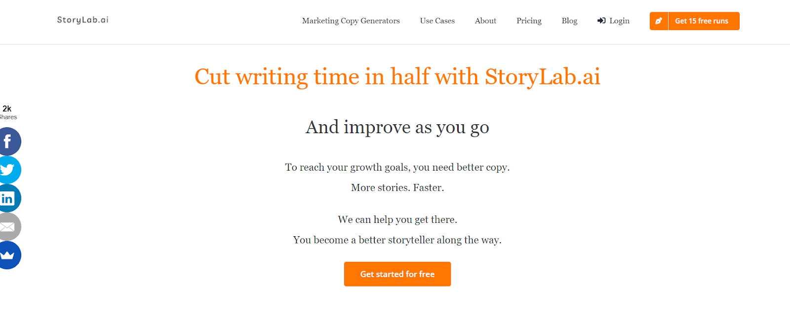 StoryLab can help you reach your goals. And along the way, StoryLab helps you become a better storyteller.
