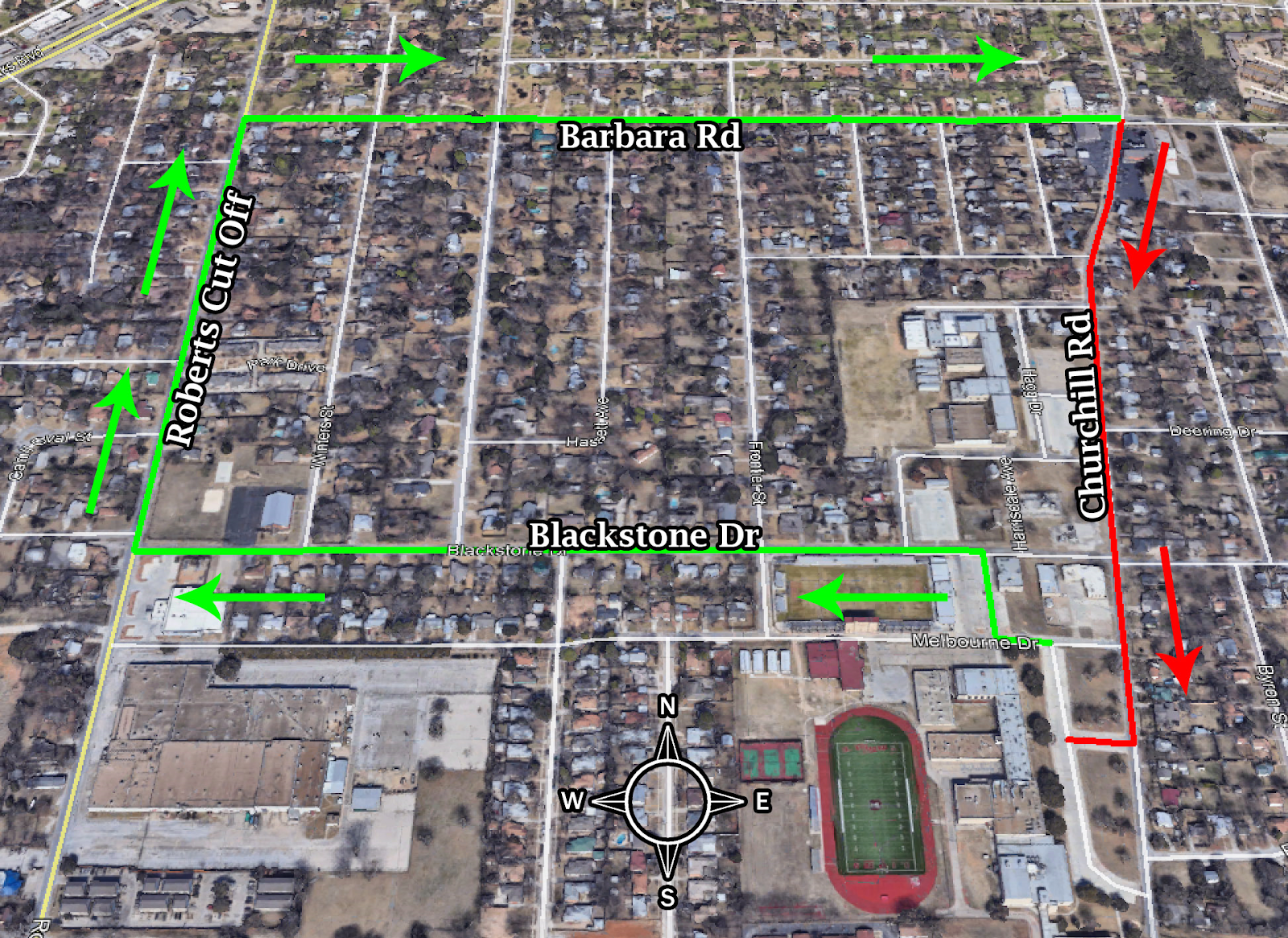 a map of the parade route. A written description is available in the article above.