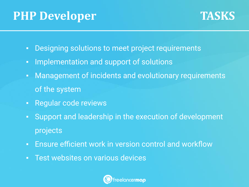 Responsibilities of a PHP Developer