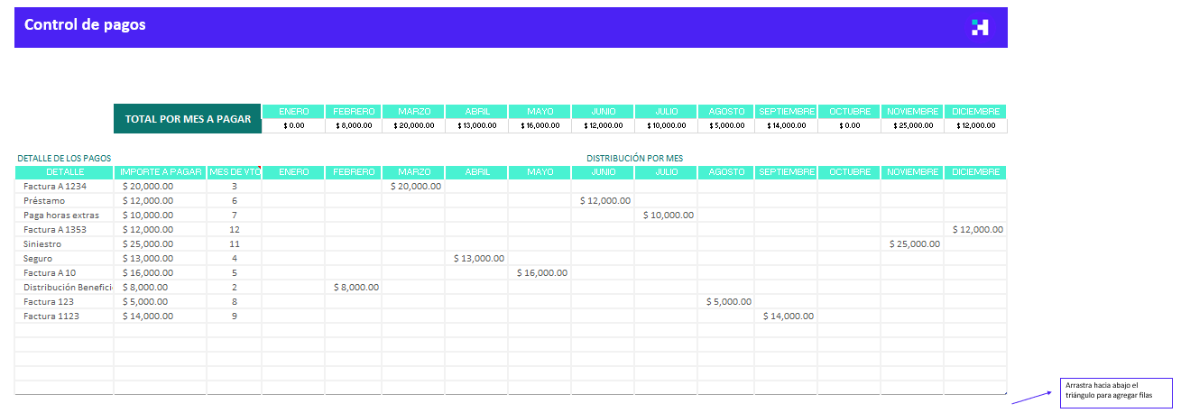 Plantilla De Control De Pagos En Excel Gratis Crehana