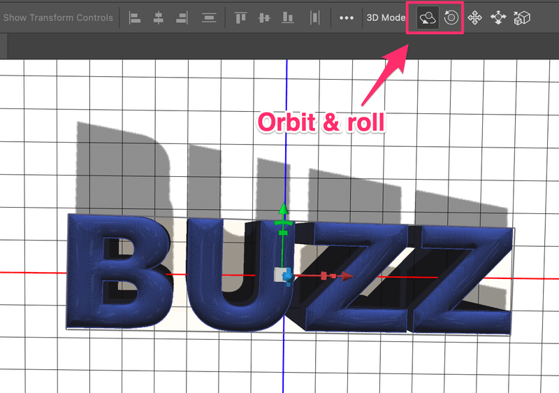 Photoshop Screenshot contains the word buzz - How to make 3D text effect in photoshop
