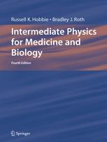 The cover of the book Intermediate Physics for Medicine and Biology written in plain blue and brown background. 