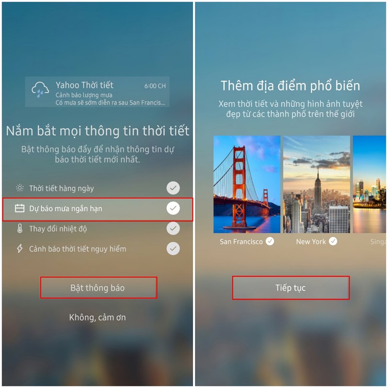 Nhận thông báo cảnh báo mưa giông và ngập lụt nhanh chóng, chính xác với smartphone