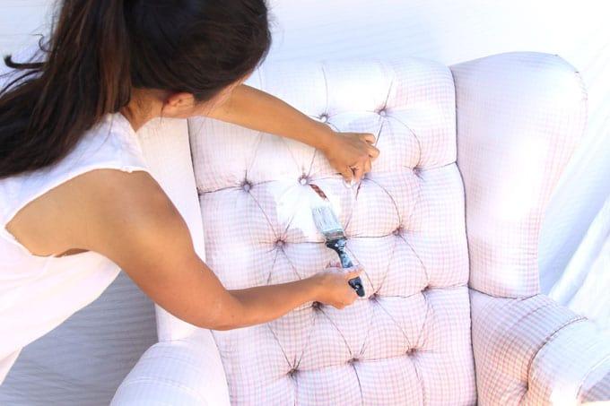 How to Dye a Fabric Chair - Sew Insider