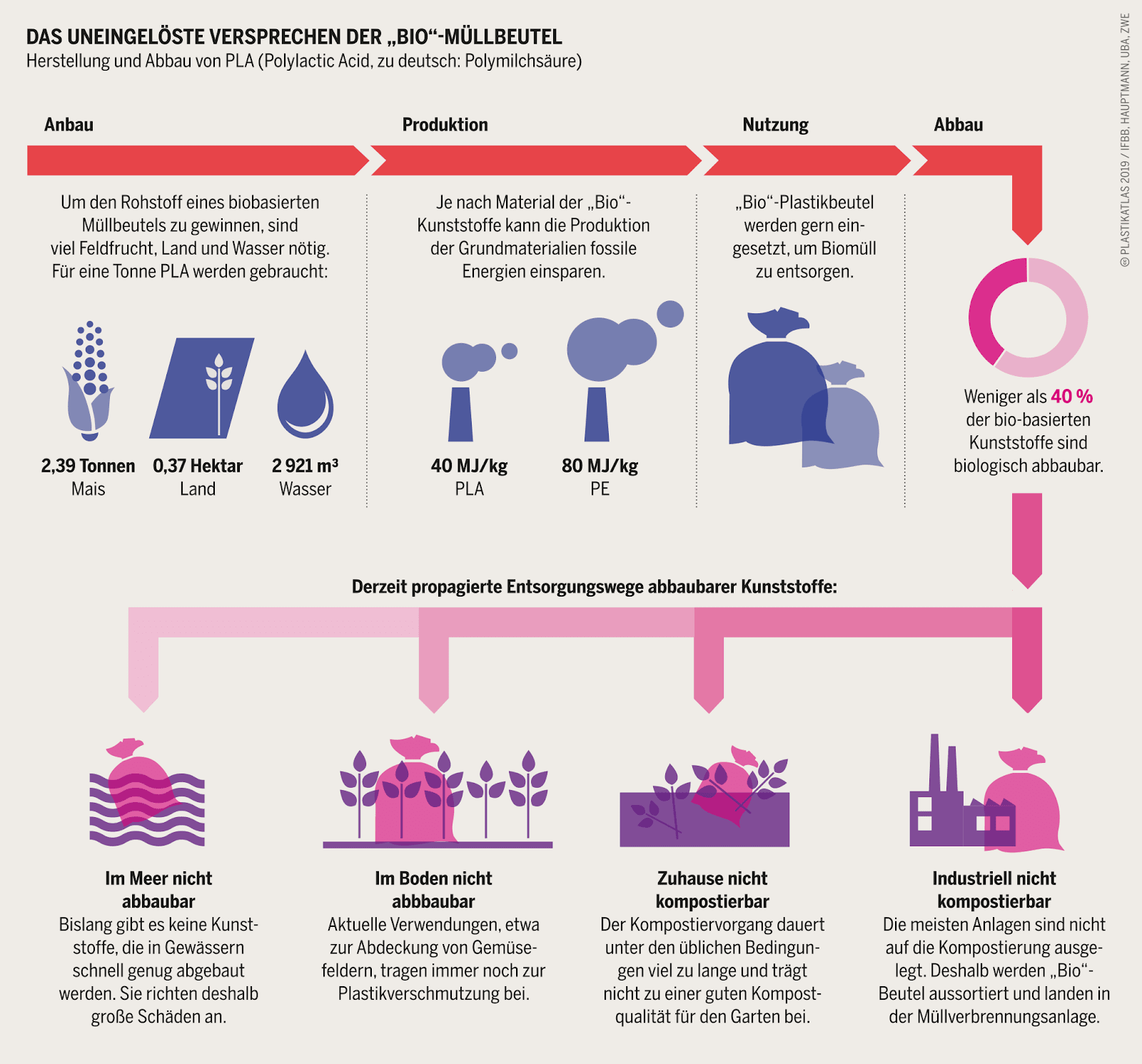 Bio Müllbeutel Erklärgrafik