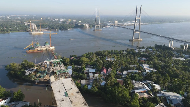 Cầu Mỹ Thuận 2 vượt tiến độ xây dựng, cao tốc Mỹ Thuận - Cần Thơ dự kiến sẽ hoàn thành và đưa vào hoạt động vào quý I năm 2023.