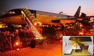 Inside the aircraft converted into a vegetarian restaurant | Daily Mail  Online