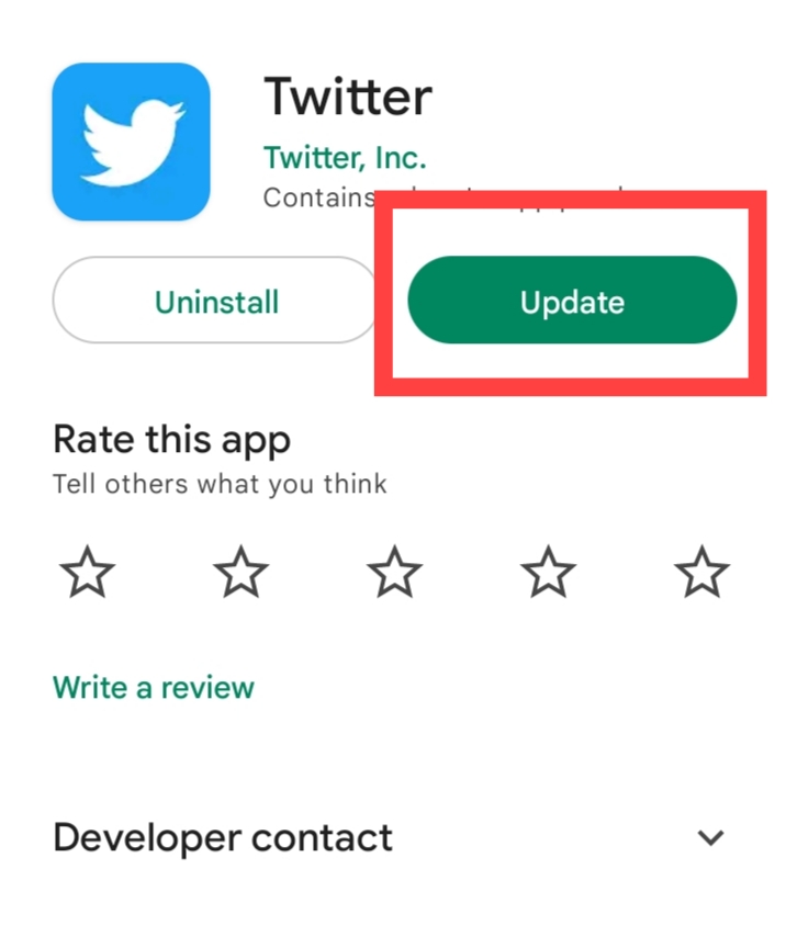 Method Five: Update Your Twitter App