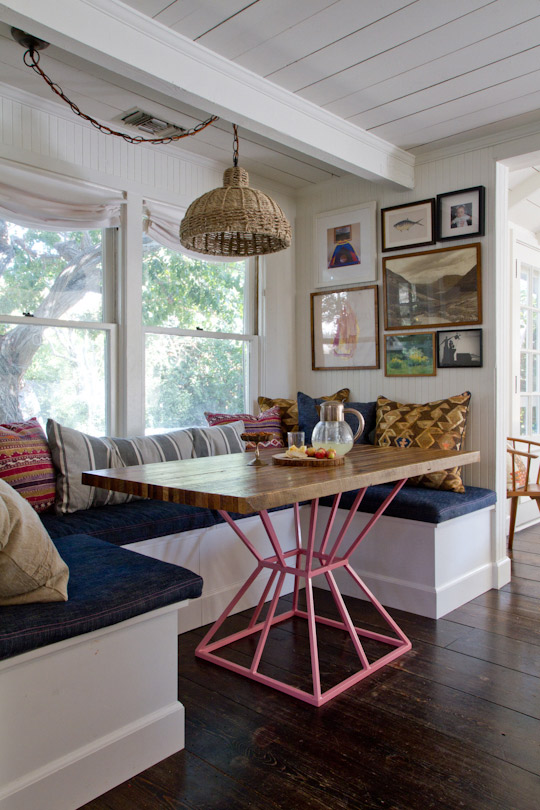 Bench for an Eclectic Breakfast Nook 