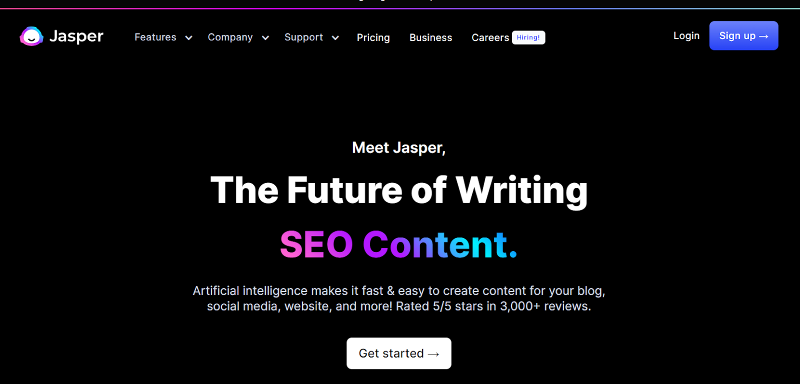 Jasper AI is the future of writing.
