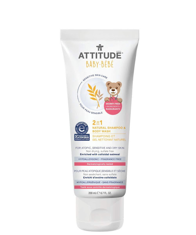 ATTITUDE 2-in-1 Natural Baby Shampoo & Body Wash 