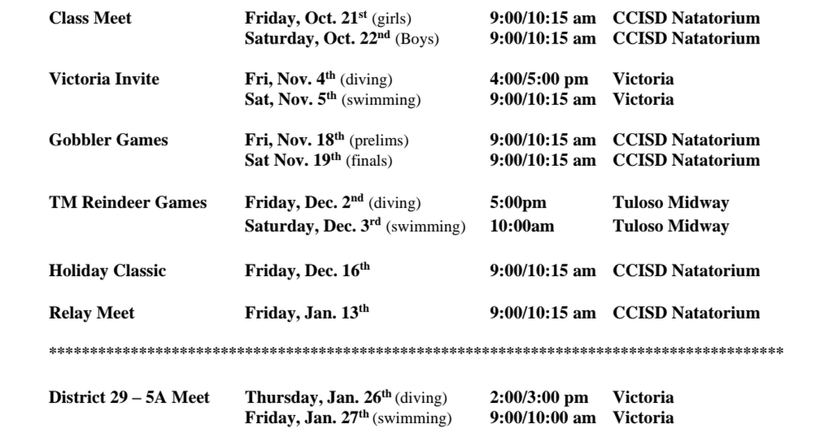 22 - 23 Miller Swim & Dive Schedule.pdf - Google Drive