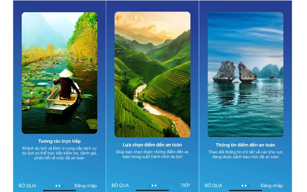 Cài đặt và sử dụng app Du lịch Việt Nam an toàn