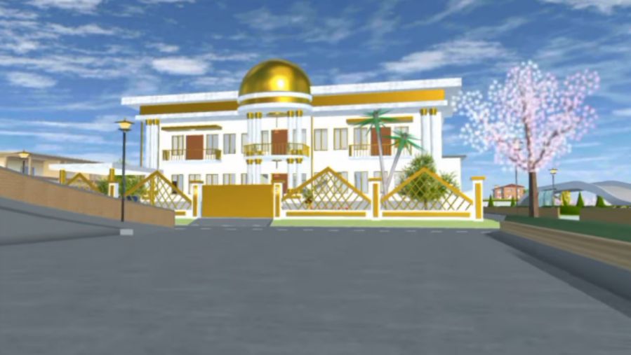 Id Sakura School Simulator Rumah Sultan Serba Emas