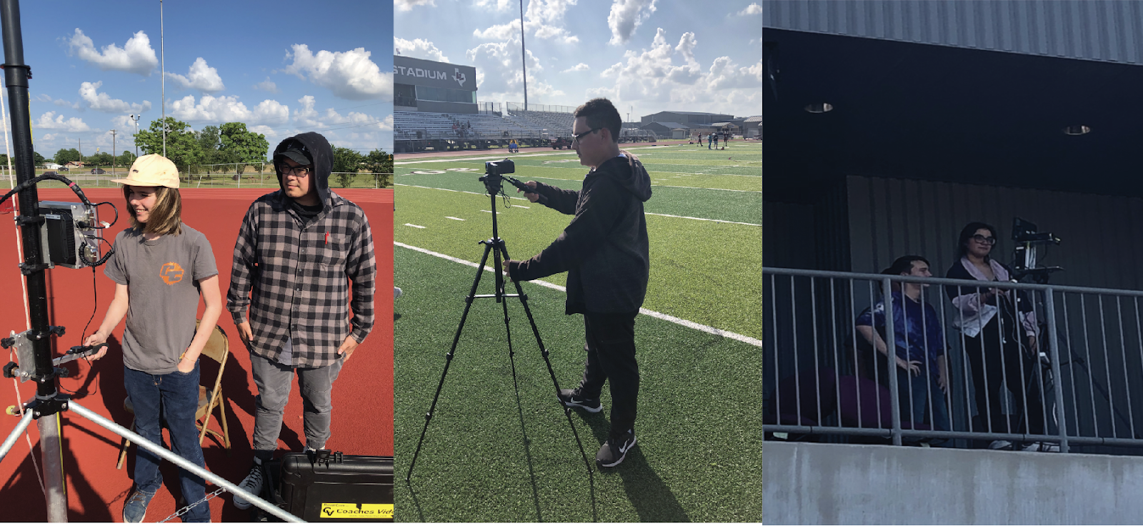 Students filming practice every day Students filming practice every day