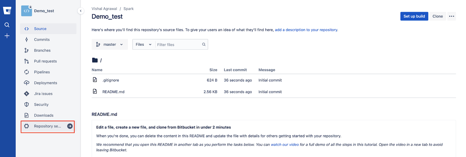 Bitbucket Webhook: Step 2.1
