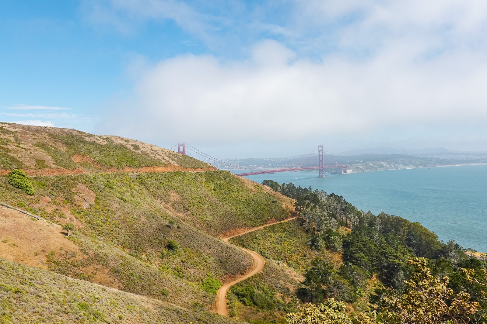 North side views of Golden Gate Bridge