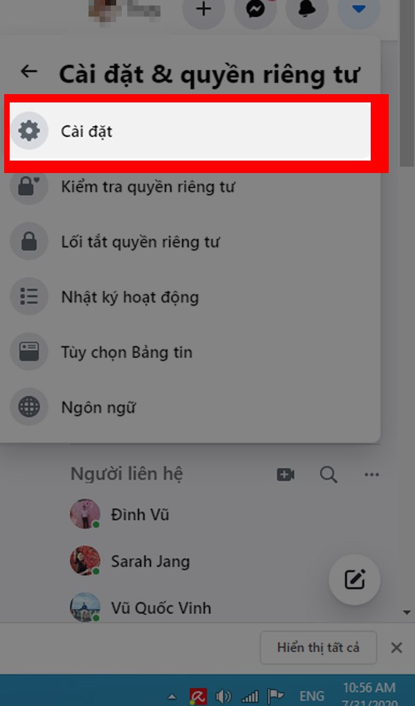 Thay Đổi Email Chính