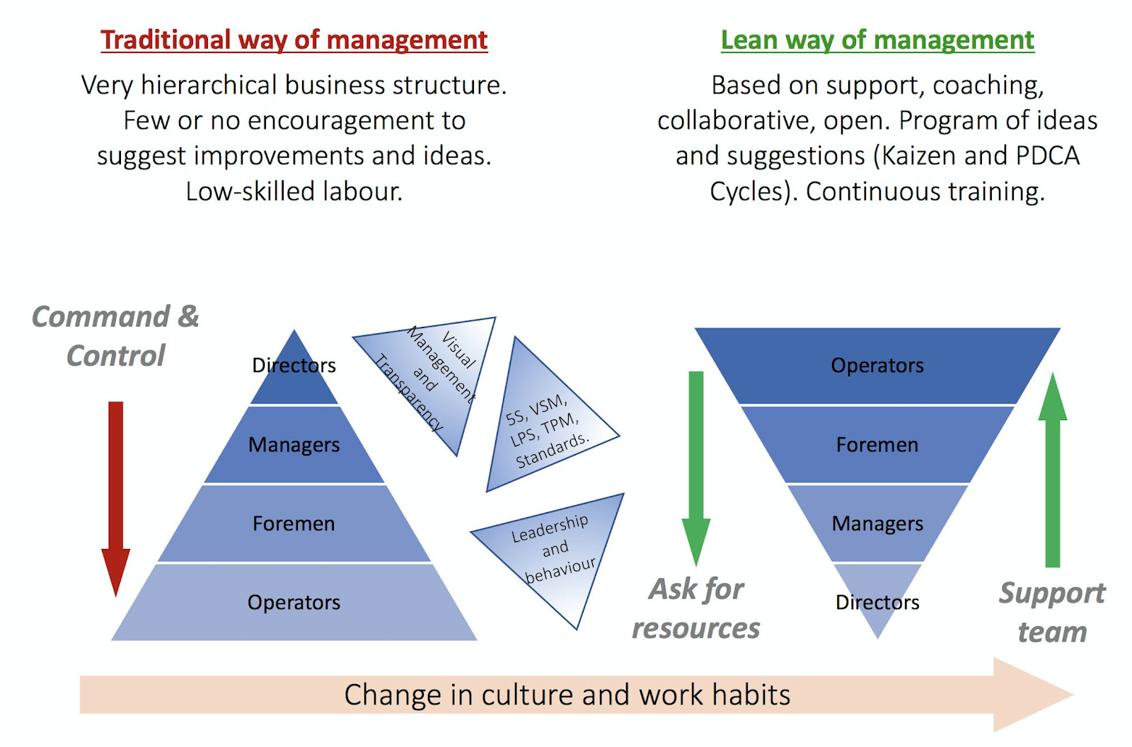 implementing lean management case study