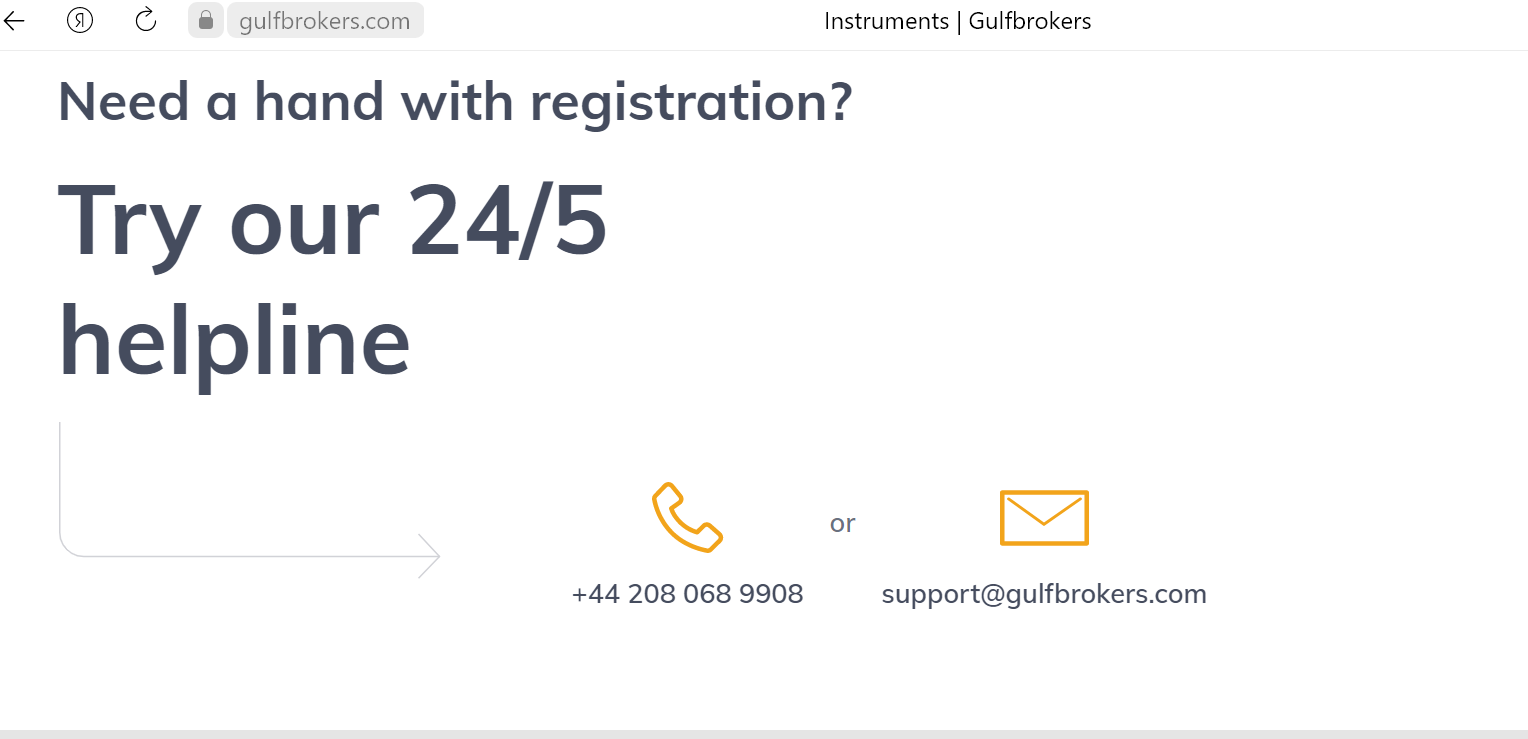 Helping of Gulfbrokers is open 24/5