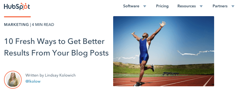 Blog that uses a list based post