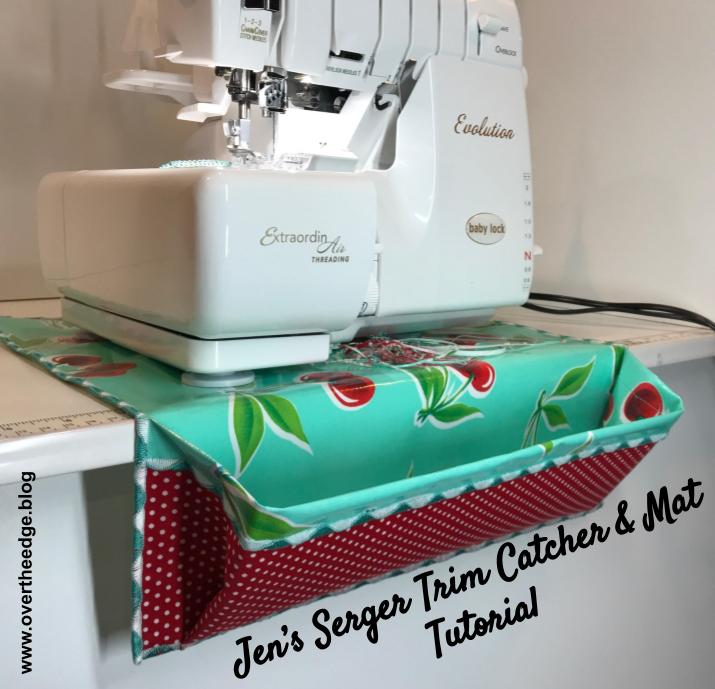 How to make a practical and pretty serger trim catcher