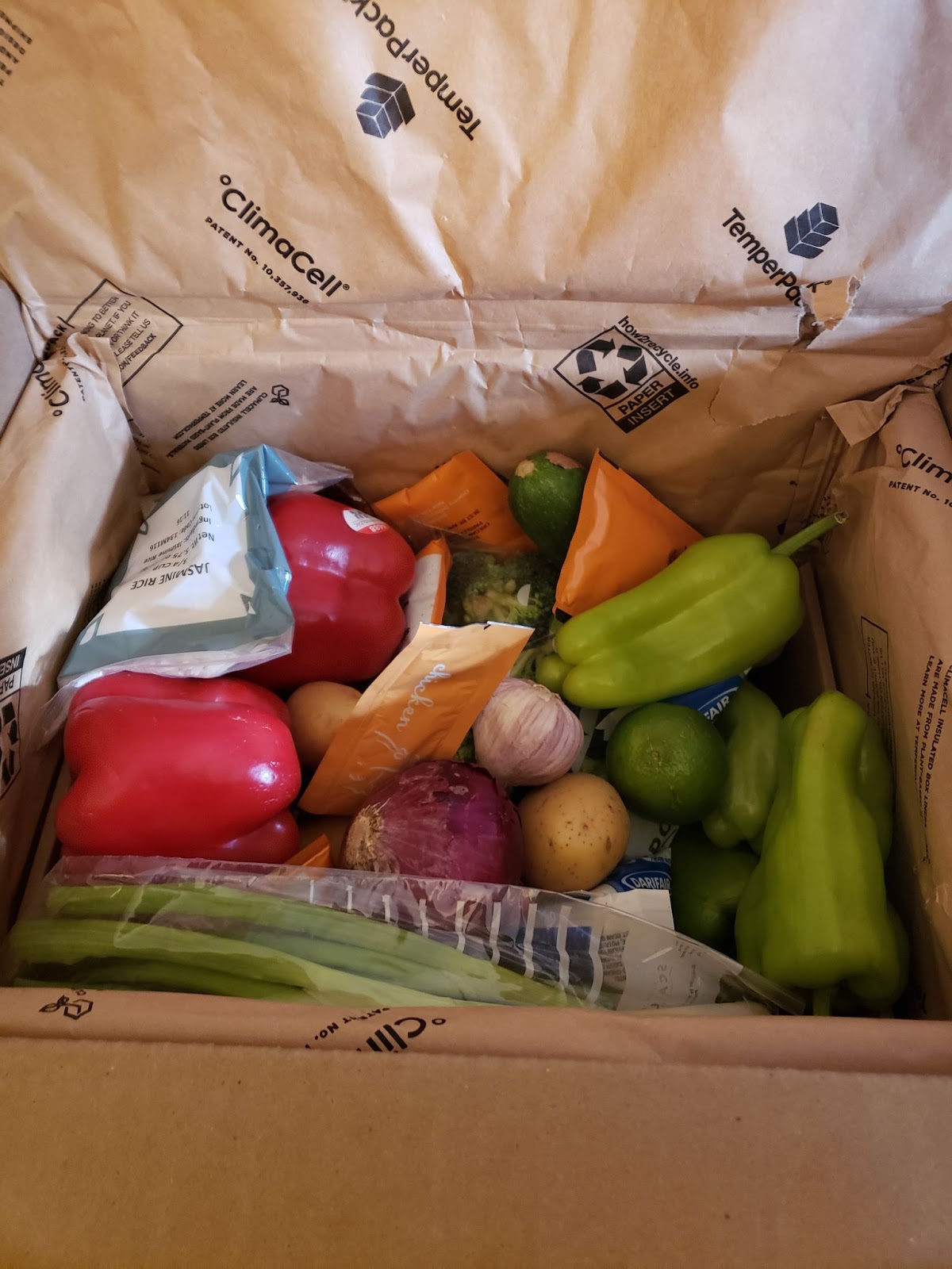 contents of an everyplate box