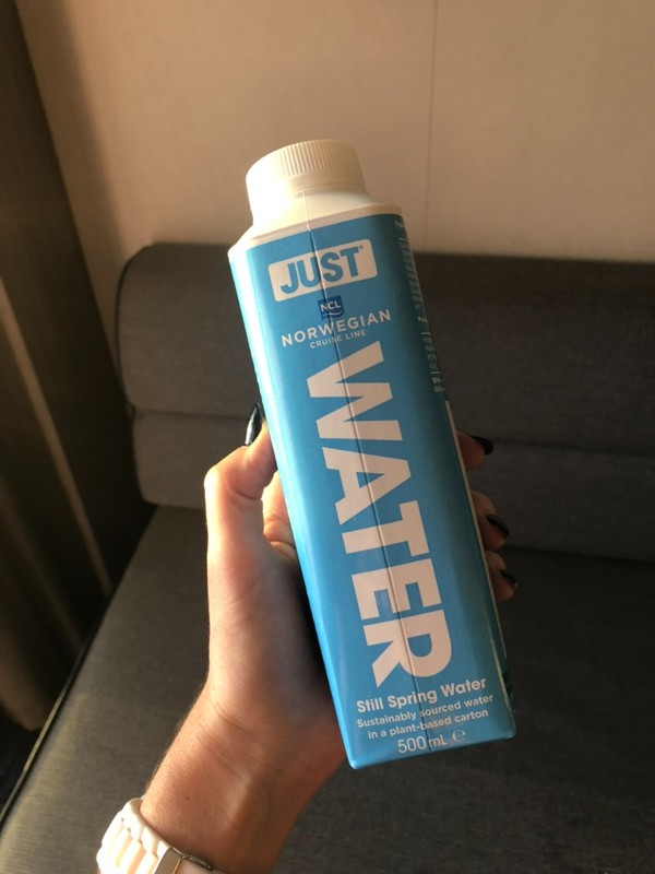 A 500ml carton of water