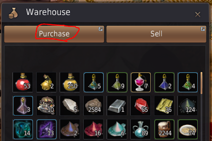 bdo where do marketplace items go