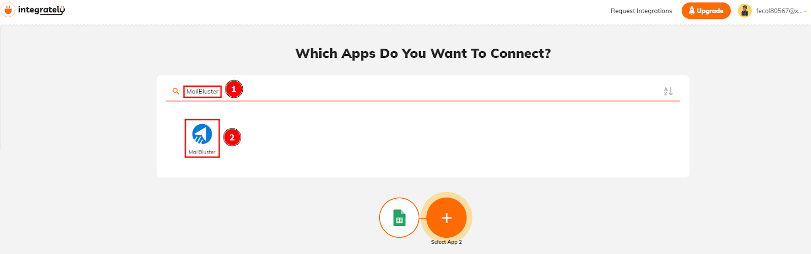 Connecting apps using Integrately
