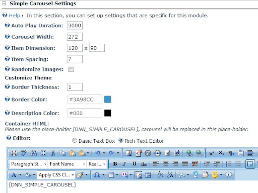 Module Settings