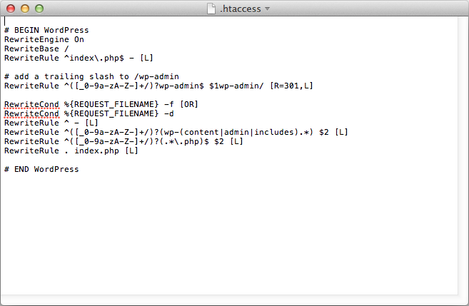 Editar .htaccess para Multisite