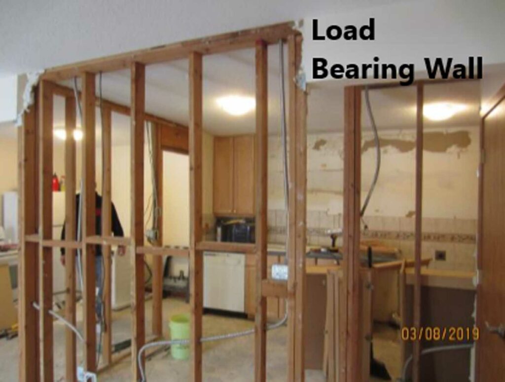 Example of a load bearing wall