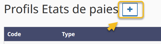 ajouter profil état de paie