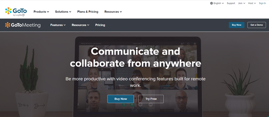 GoToMeeting app for virtual meetings