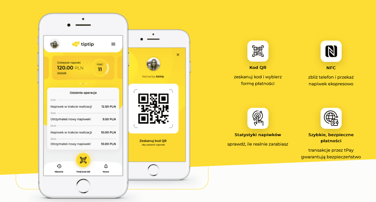Fintech tiptip otrzymał licencję MIP - małej instytucji płatniczej - od Komisji Nadzoru Finansowego. W efekcie, firma ułatwiająca wręczanie napiwków przez ich cyfryzację już w pełni pomoże rozliczyć się nam z kelnerem.