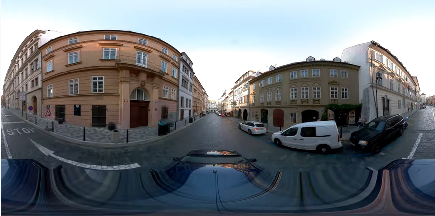 Panoramic street view by Mosaic X