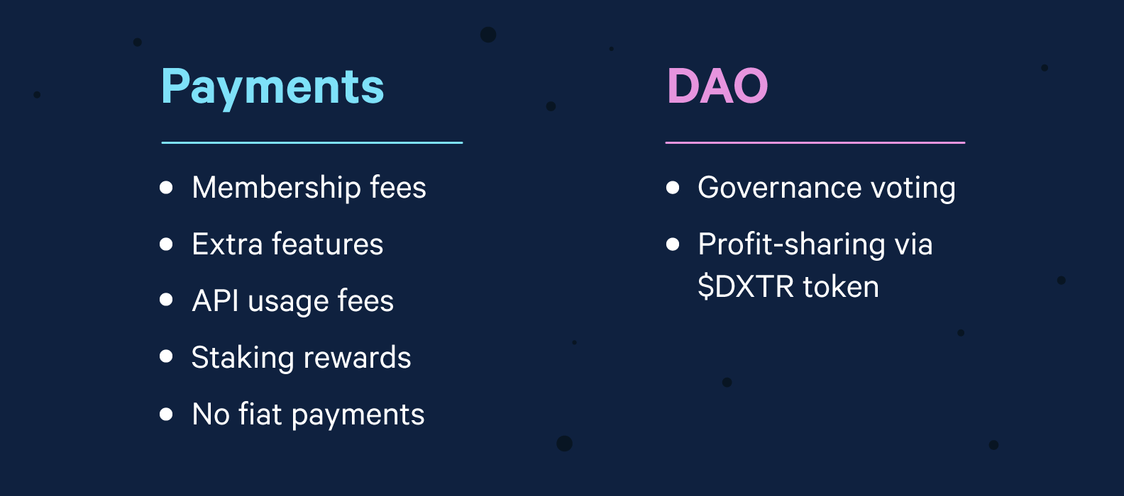 Payments and DAO