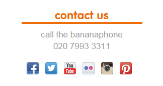 innocent funny contact us via banana phone example