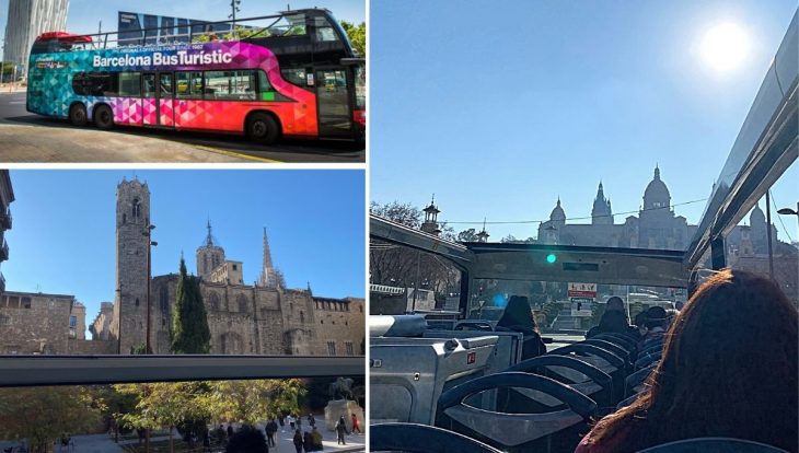 Bus touristique en hiver