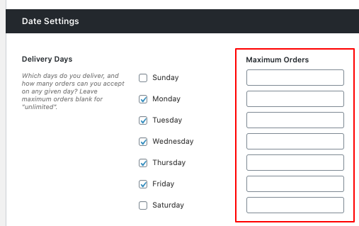 WooCommerce max order